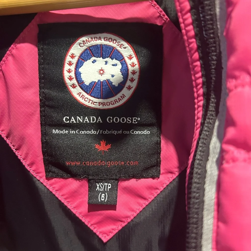 Canada Goose Girls Light Jacket Pink XS Sz 6 - Picture 2 of 6